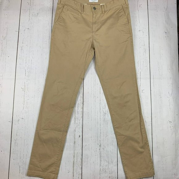 Express Jeans Express Jeans 34x32 Low Rise Skinny Fit Khaki Jeans